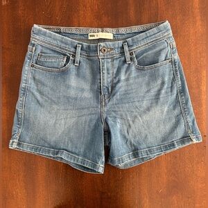 Levi's Classic Light Wash High Rise Jean Shorts